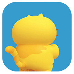 16 Lovely fat 3D cat emoji gifs