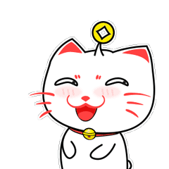 10 Lovely Lucky Cat Emoji Gif Free Download