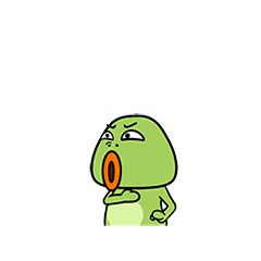 16 Funny Frog with Big Mouth Emoji Gif