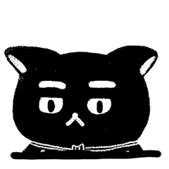 24 Cute and funny black cat emoji