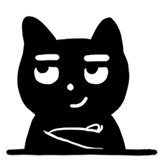 24 Cute and funny black cat emoji