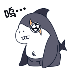 32 Lovely shark emoji gif