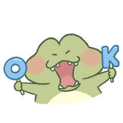 24 Cute cartoon alligator emoji gif