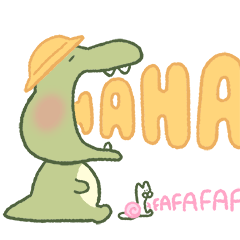 24 Cute cartoon alligator emoji gif