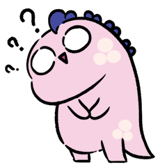 16 Pink dinosaur emoji gif