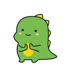 16 Cute little green dinosaur emoji gif