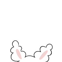 24 Lovely Big Ear Rabbit Emoji Gif