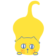 16 Cute cartoon cat emoji gif