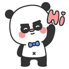 24 Arrogant panda emoji gif free download
