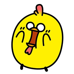 24 Yellow chicken emoji gif