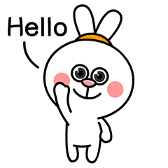 12 Cute little rabbit emoji gif