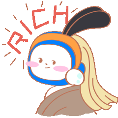 16P Rubi Rabbit Emoticons Emoji Gif