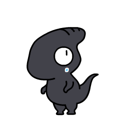 16 Black dinosaur emoji