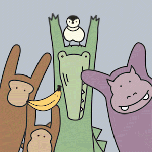 15 Wonderful animal world emoji gif