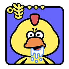 16 Duck and chicken emoji gif