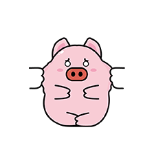 24 Pink little pig emoji