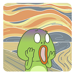 24 Big mouth frog emoji