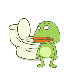 24 Big mouth frog emoji