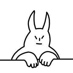Ghost rabbit emoji
