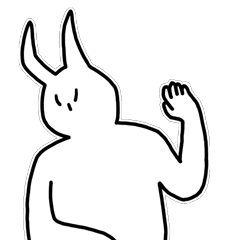 Ghost rabbit emoji