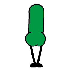 16 The green worm emoji gif