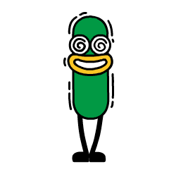 16 The green worm emoji gif