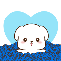 23 Cute puppy emoji gif