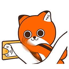 24 Cute little fox emoji gif