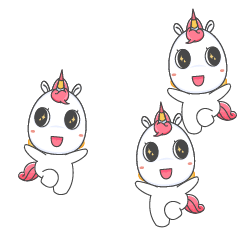 16 Cute unicorns emoji gif
