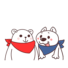 24 white bear emoji gif
