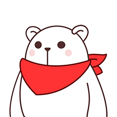 24 white bear emoji gif