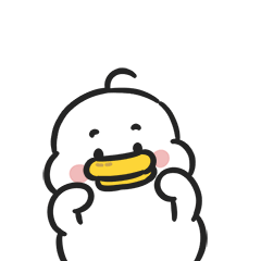 24 Cute little duck emoji gif