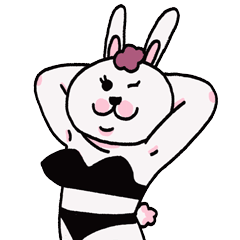 16 I’m a rabbit emoji gif