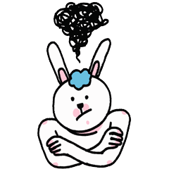 16 I'm a rabbit emoji gif