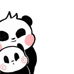 Panda is very busy. emoji gifs