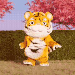 32 Wonderful tiger emoji gifs